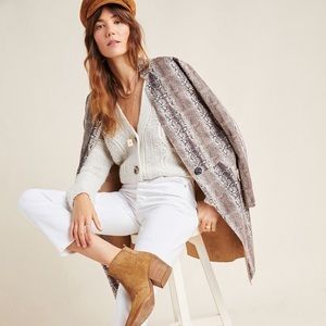 Anthro Renegade Snake-Printed Blazer